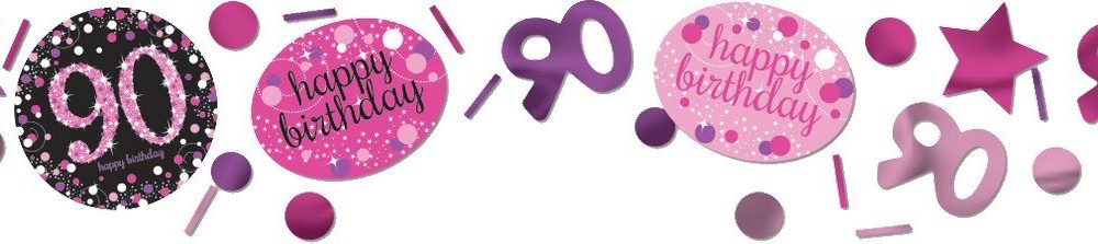 Pink Celebration 90 Confetti 34g - party supplies australia