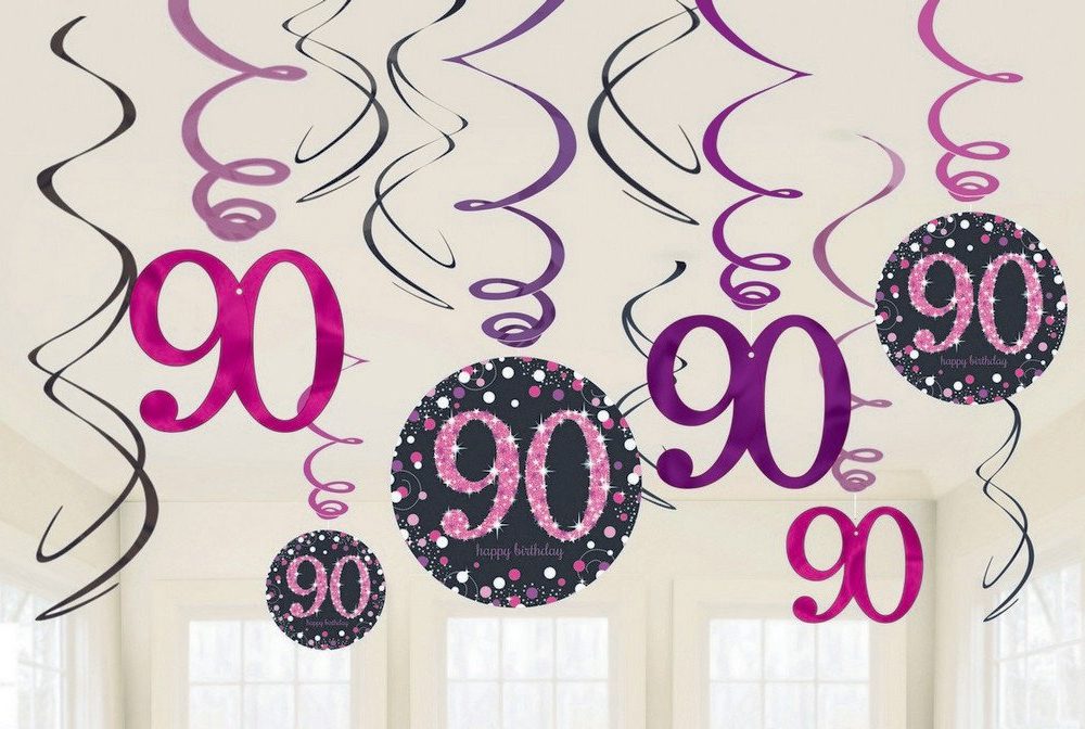 Pink Celebration 90 Swirl Value Pack - party supplies australia