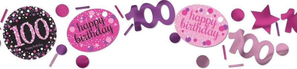 Pink Celebration 100 Confetti 34g - party supplies australia