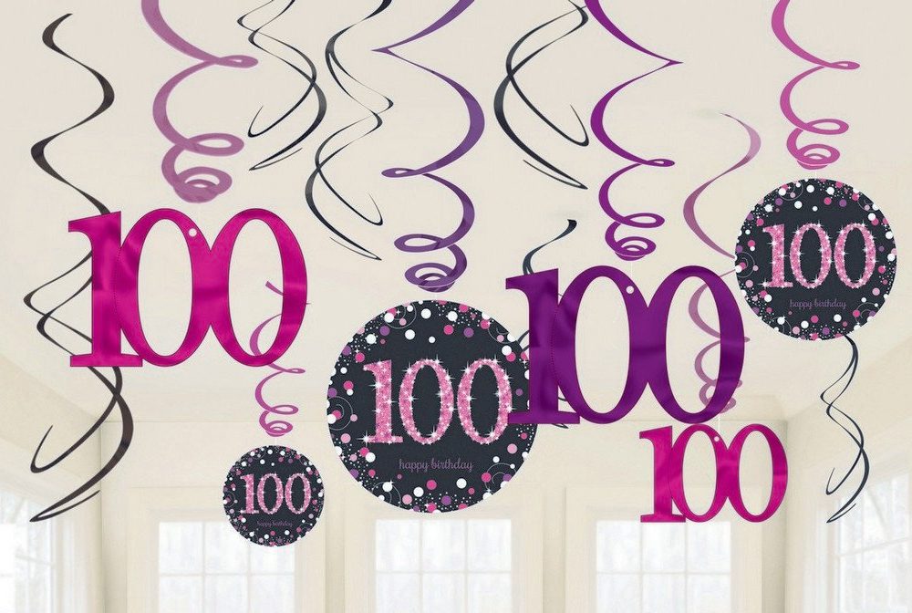 Pink Celebration 100 Swirl Value Pack - party supplies australia