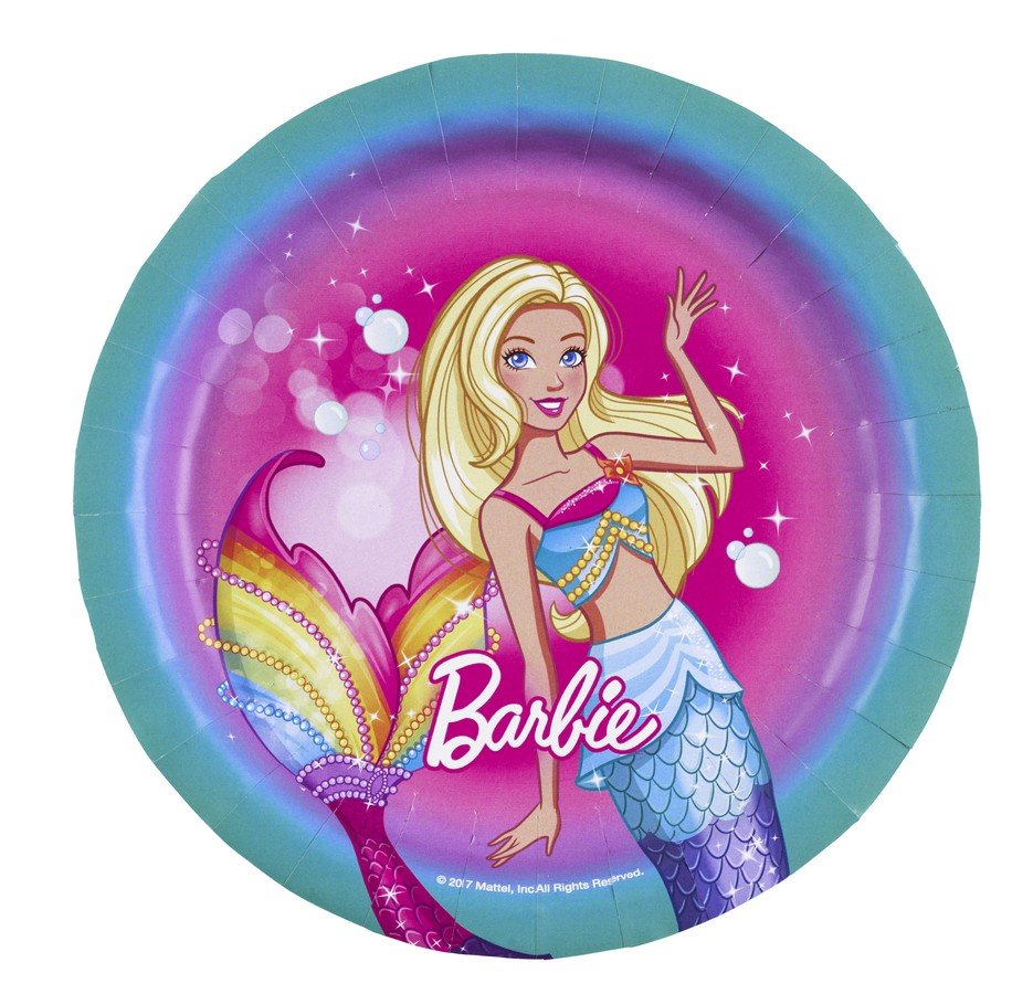 Barbie Dreamtopia 17cm Round Plate - party supplies australia