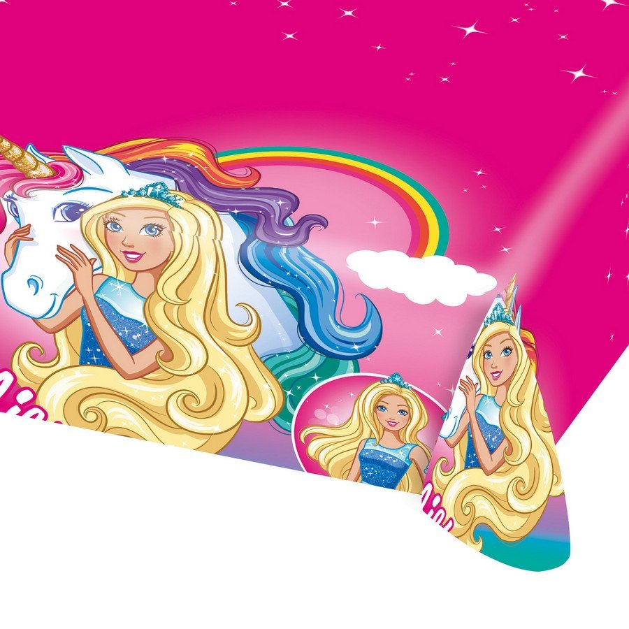 Barbie Dreamtopia Tablecover - party supplies australia
