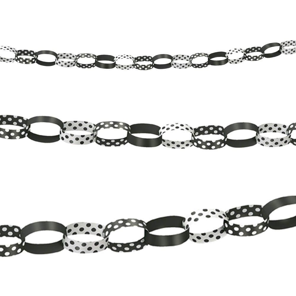 Black and White Spot - Paper Chain