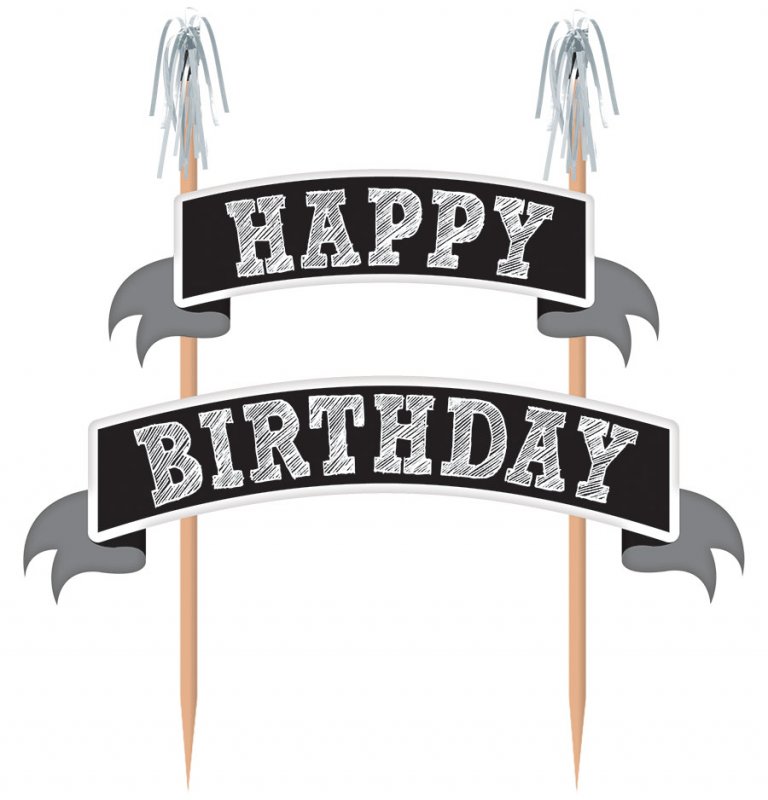 Happy Birthday Cake Pick