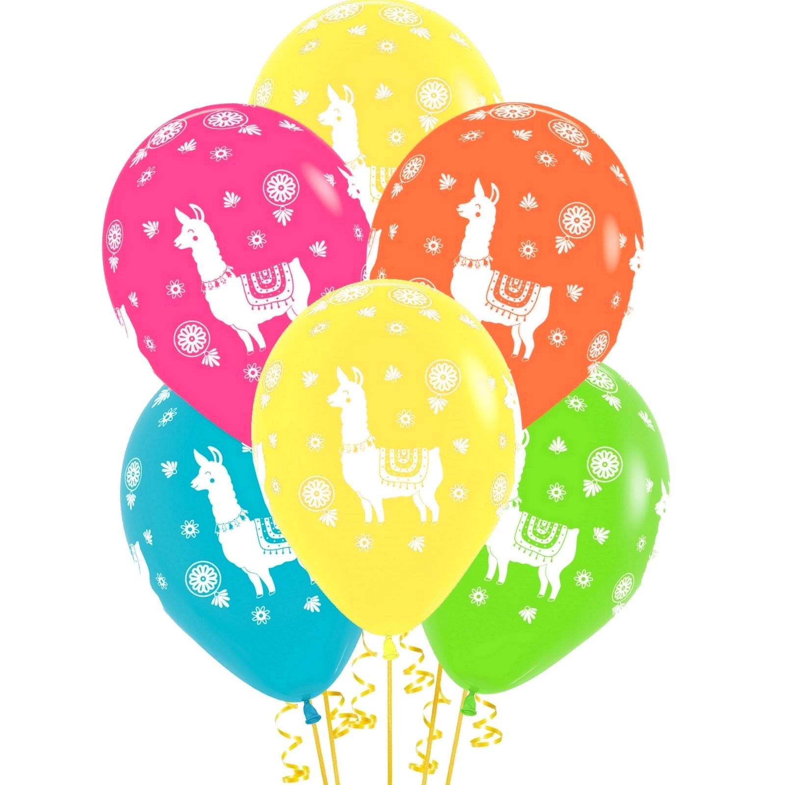 Llama Latex Ballons tropical