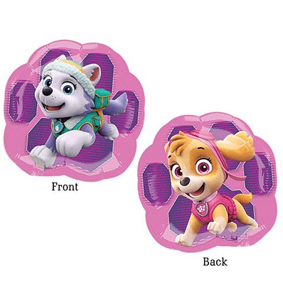 Paw Patrol Girl Skye and Everest Shape Foil Balloon