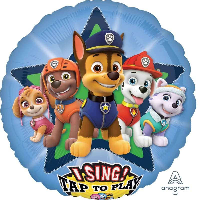 Paw Patrol Sing a Tune Foil Balloon
