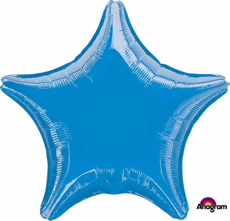 Star 45cm Blue Foil Balloon