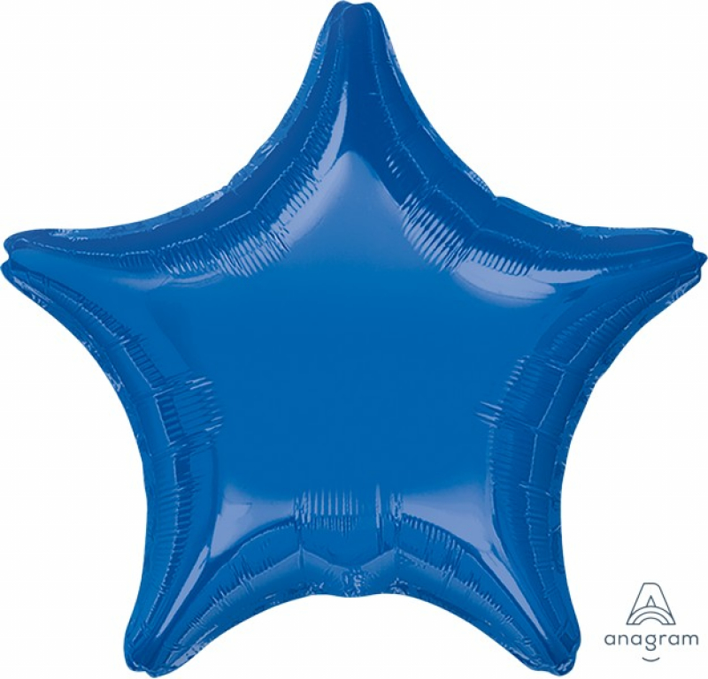 Star 45cm Dark Blue Foil Balloon