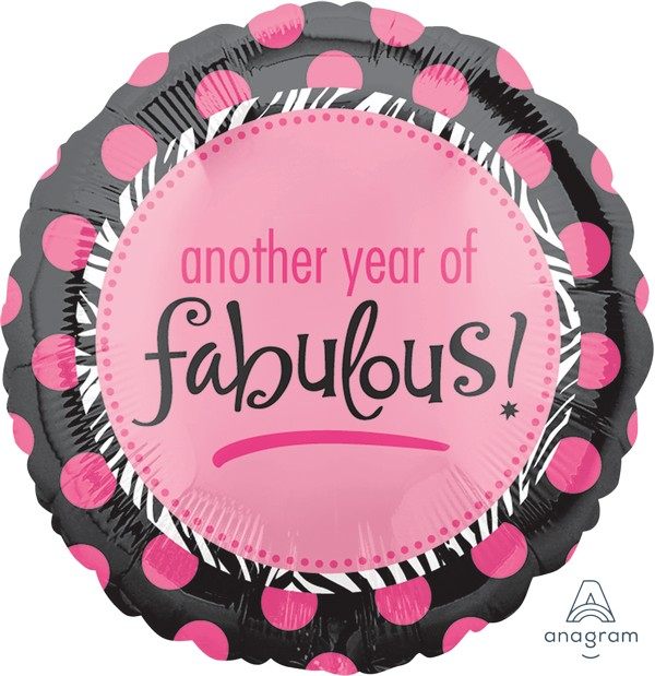 45cm Standard HX Another Year of Fabulous S40 - party supplies australia