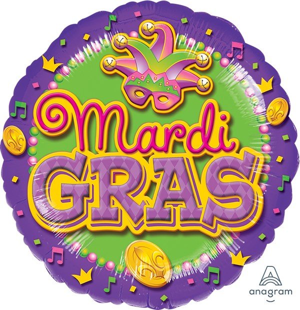 45cm Standard XL Mardi Gras S40 - party supplies australia
