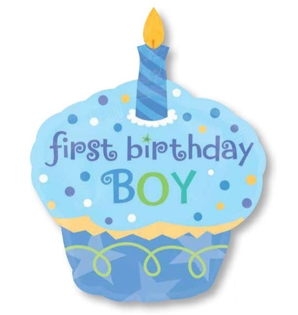 SuperShape XL Sweet Little Cupcake Boy P35 - party supplies australia