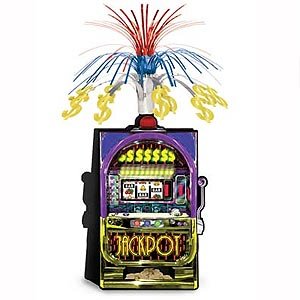 Casino Slot Machine Jackpot Cascade Centrepiece - party supplies australia
