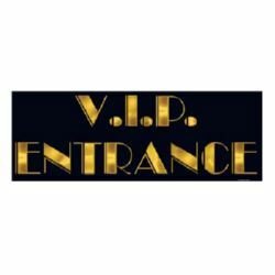 Awards Night VIP Entrance Sign Black & Gold - party supplies australia
