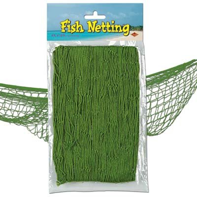 Fish Netting Decoration Green - party supplies australia
