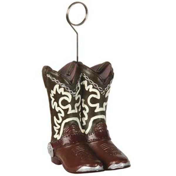 Photo Holder Balloon Weight Cowboy Boots - party supplies australia