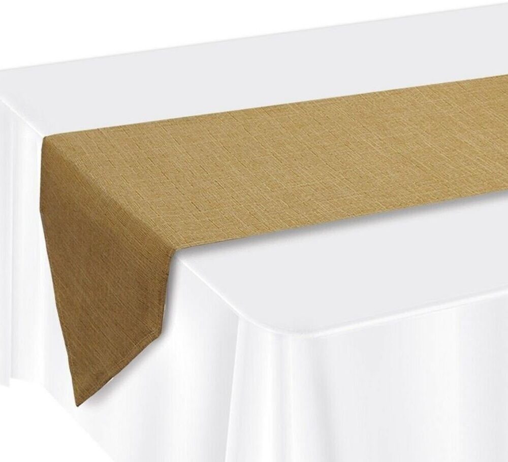 Faux Burlap Table Runner - party supplies australia