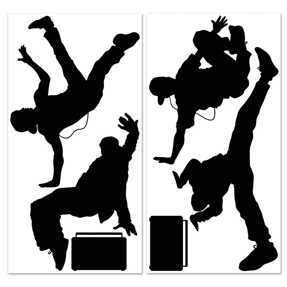 80's Break Dancers Wall Decorations Insta-Theme Props - party supplies australia