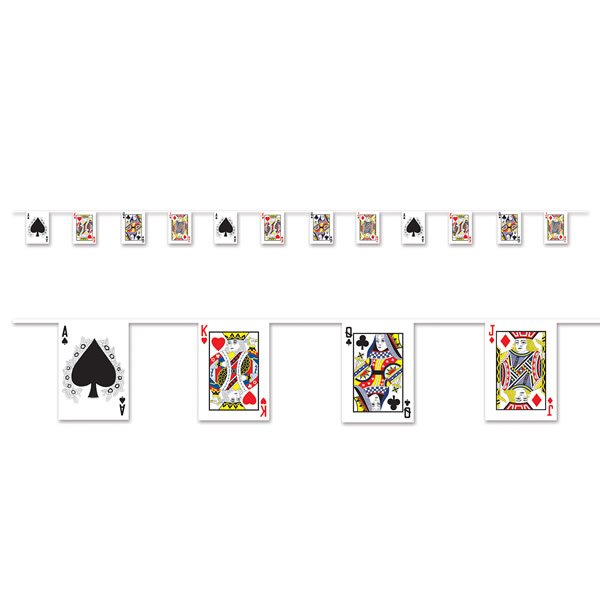 Pennant Banner Playing Card Suits - party supplies australia