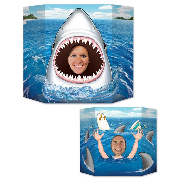 Shark & Swimmer Photo Prop - party supplies australia