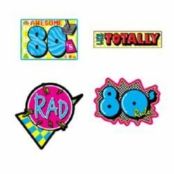 80's Mix Cutouts - party supplies australia