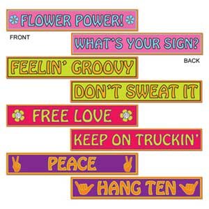 60's Street Signs Cutouts - party supplies australia