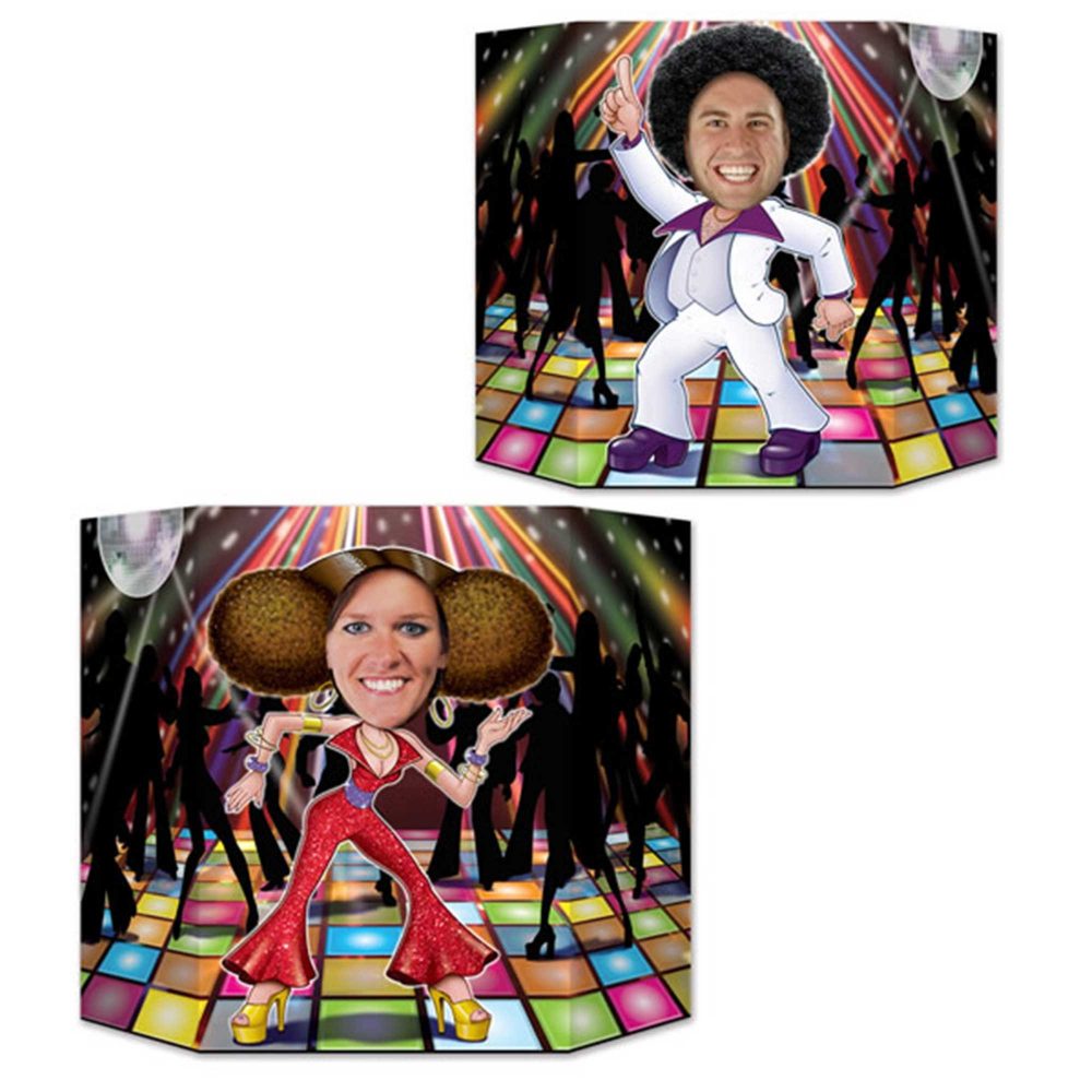 Disco Couple Dancers Photo Prop - party supplies australia