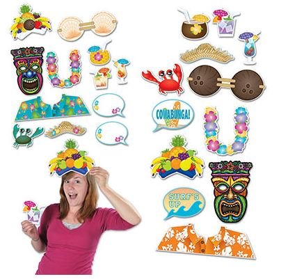 Luau Photo Booth Props Fun Signs - party supplies australia