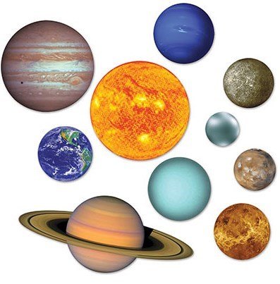 Solar System Planets Cutouts - party supplies australia