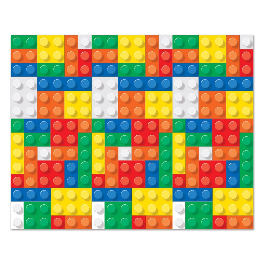 Backdrop Building Blocks Party Scene Setter - party supplies australia