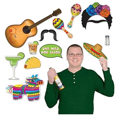 Fiesta Photo Booth Props Fun Signs - party supplies australia