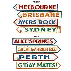 Australian Street Signs Cutouts - party supplies australia