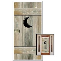 Western Outhouse Door Cover - party supplies australia