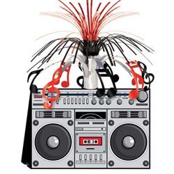 Boom Box Stereo Cascade Centrepiece - party supplies australia