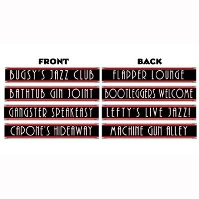 20's Gangster Street Signs Cutouts - party supplies australia