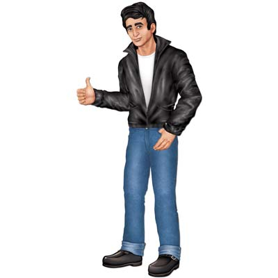 Jointed Rock & Roll Greaser Jointed Cutout - party supplies australia
