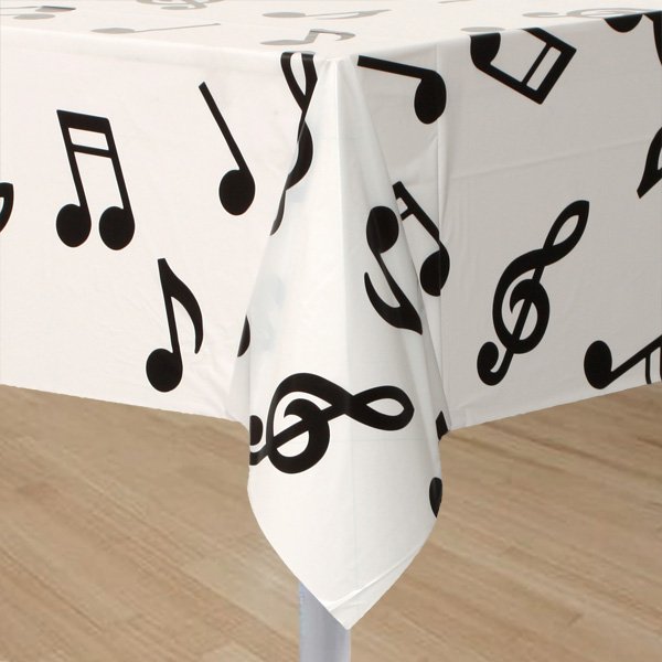 Musical Notes Tablecover - party supplies australia