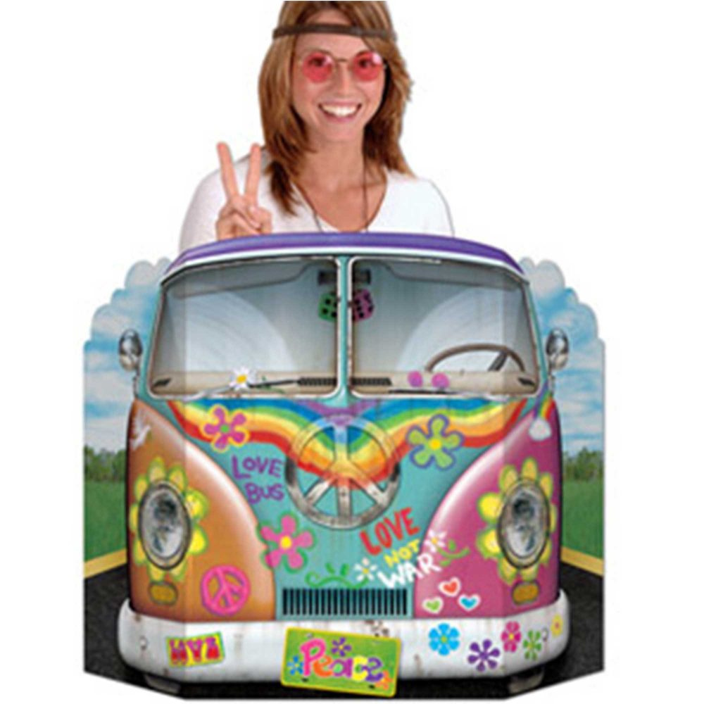 60's Hippie Combie Bus Photo Prop - party supplies australia