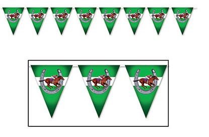 Pennant Flag Banner Horse Racing - party supplies australia