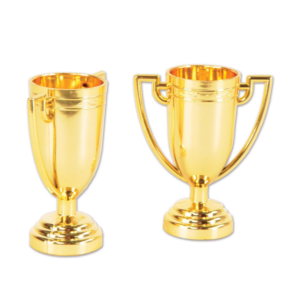 Trophy Cups Gold - party supplies australia