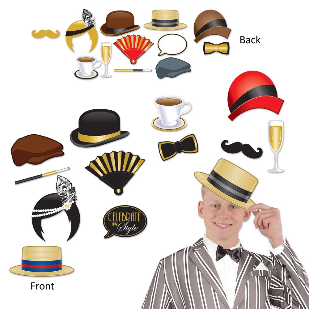 Great 20's Photo Booth Props Fun Signs - party supplies australia