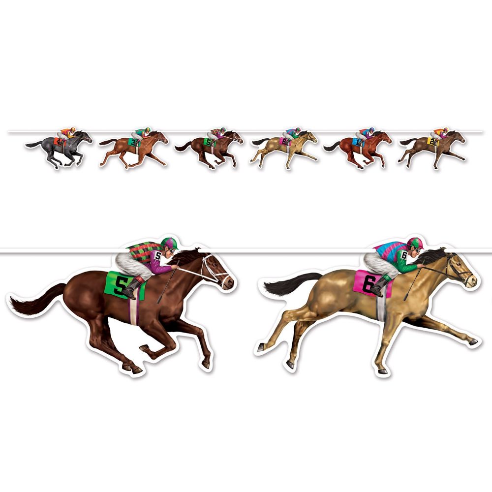 Horse Racing String Streamer Banner - party supplies australia