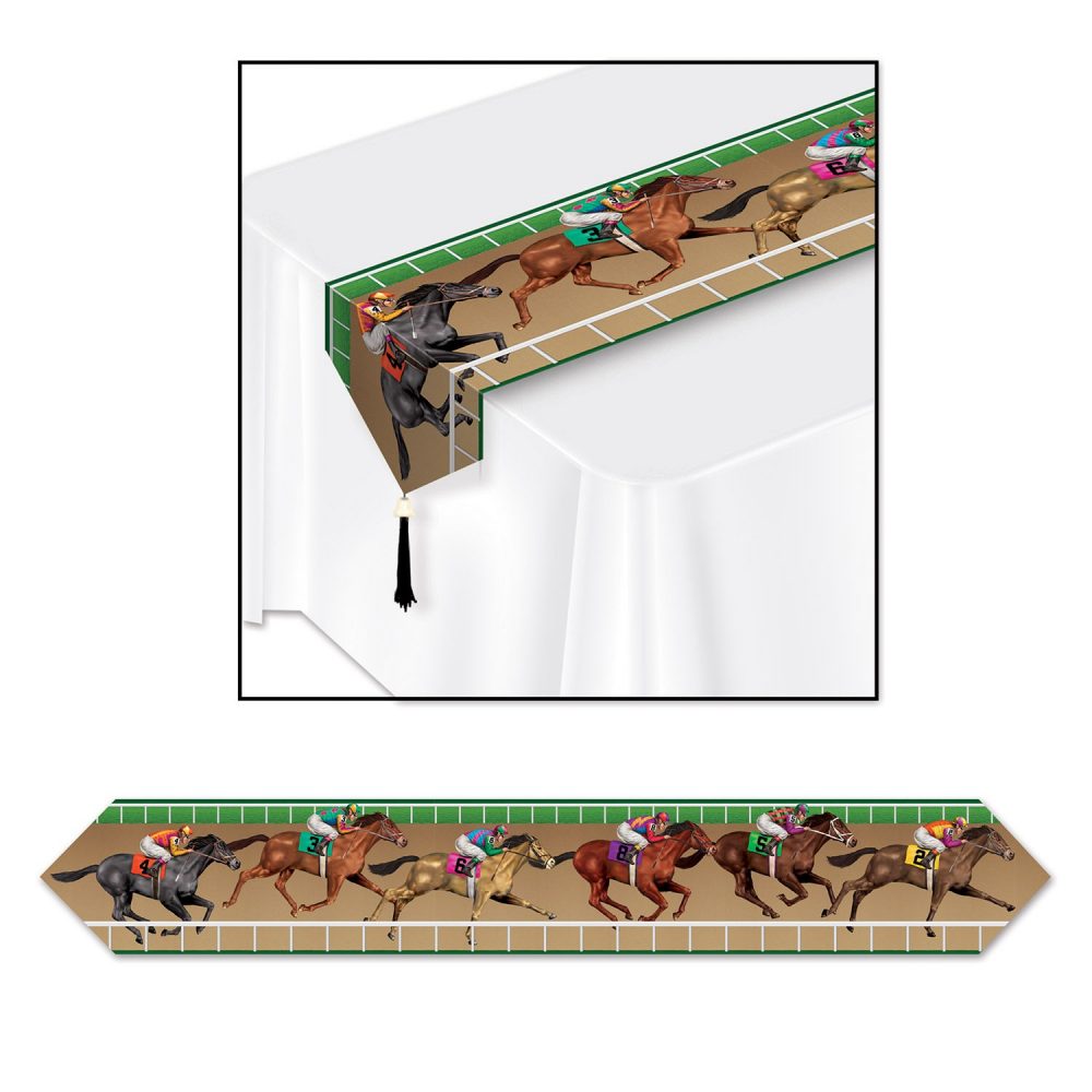Horse Racing Table Runner & Tassels - party supplies australia