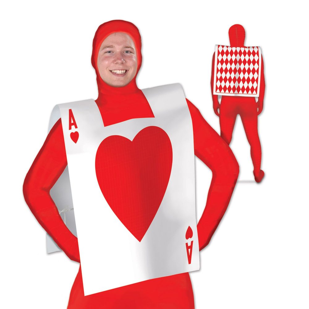 Heart Playing Card Suit Vest - party supplies australia