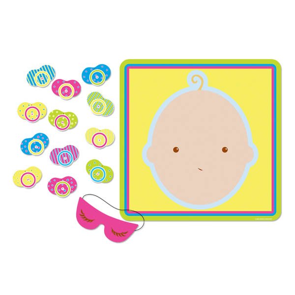 Baby Shower Game Pin The Pacifier on the Baby - party supplies australia