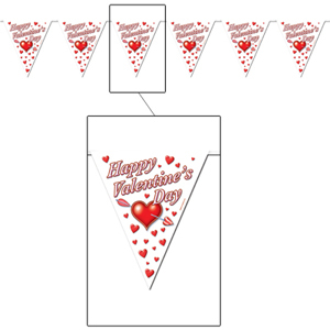 Pennant Flag Banner Happy Valentine's Day - party supplies australia