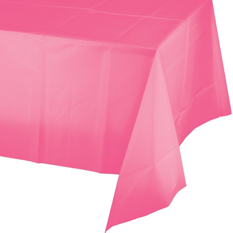 Candy Pink Tablecover Plastic 137cm x 274cm - party supplies australia