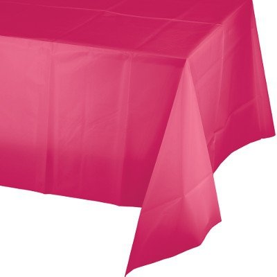 Hot Magenta Tablecover Plastic 137cm x 274cm - party supplies australia