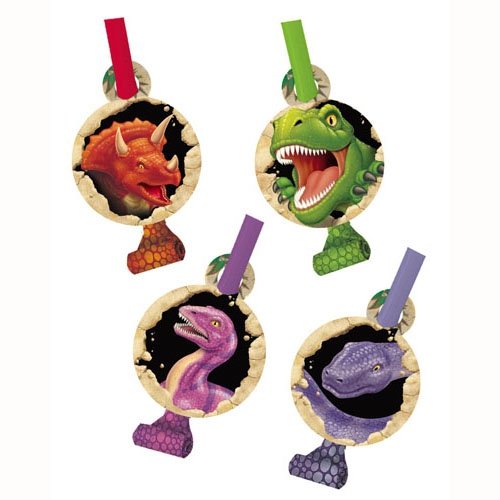 Dino Blast Blowouts with Medallions - party supplies australia