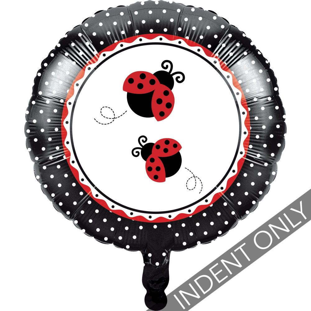 45cm Ladybug Fancy Foil Balloon - party supplies australia